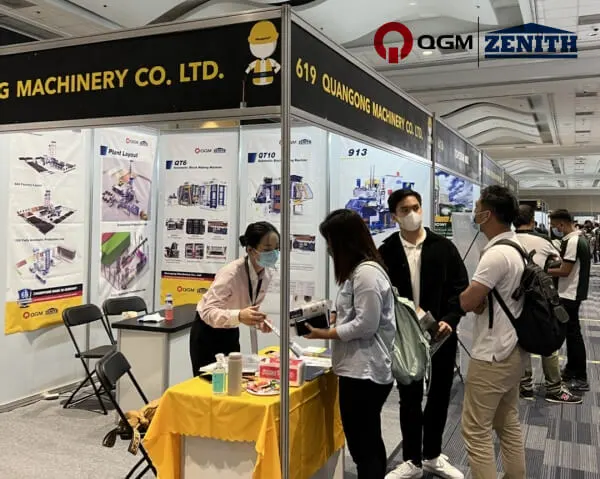 QGM-ZENITH、2022 PHILCONSTRUCT でコンクリートブロック製造のためのさらなるソリューションを提供