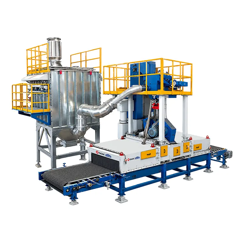 装飾コンクリートブロック仕上げ用ショットブラスト機